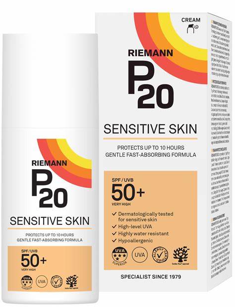 Crème solaire P20 Riemann SPF 50 pour protection quotidienne anti-âge